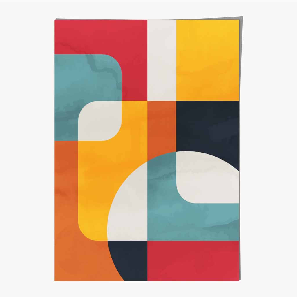 Abstract Painted Colourful Illustration No 1 Art Print | Wall Art Plaza