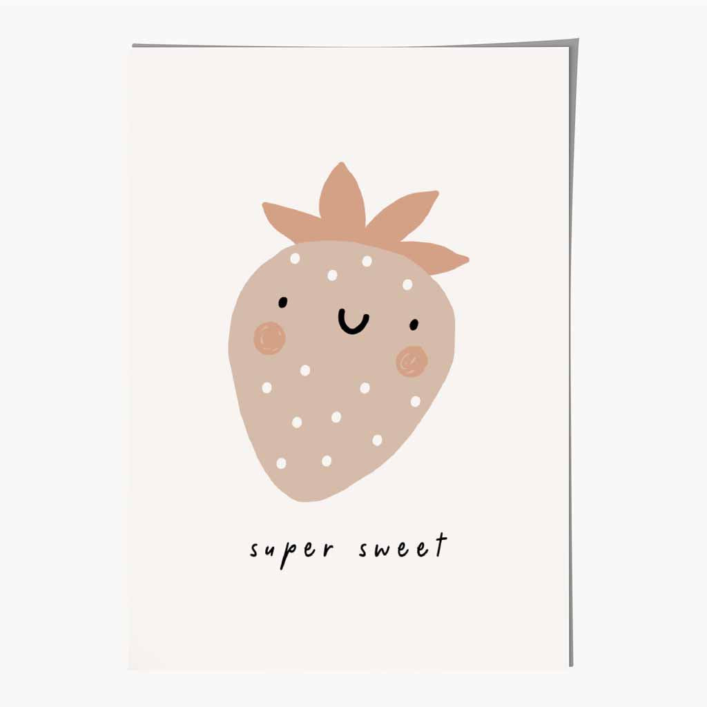 Cute Neutral Beige Mountains Nursery Print | Wall Art Plaza