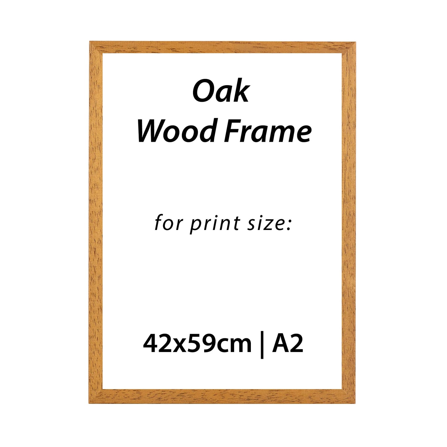 3 x A2 Oak Frame