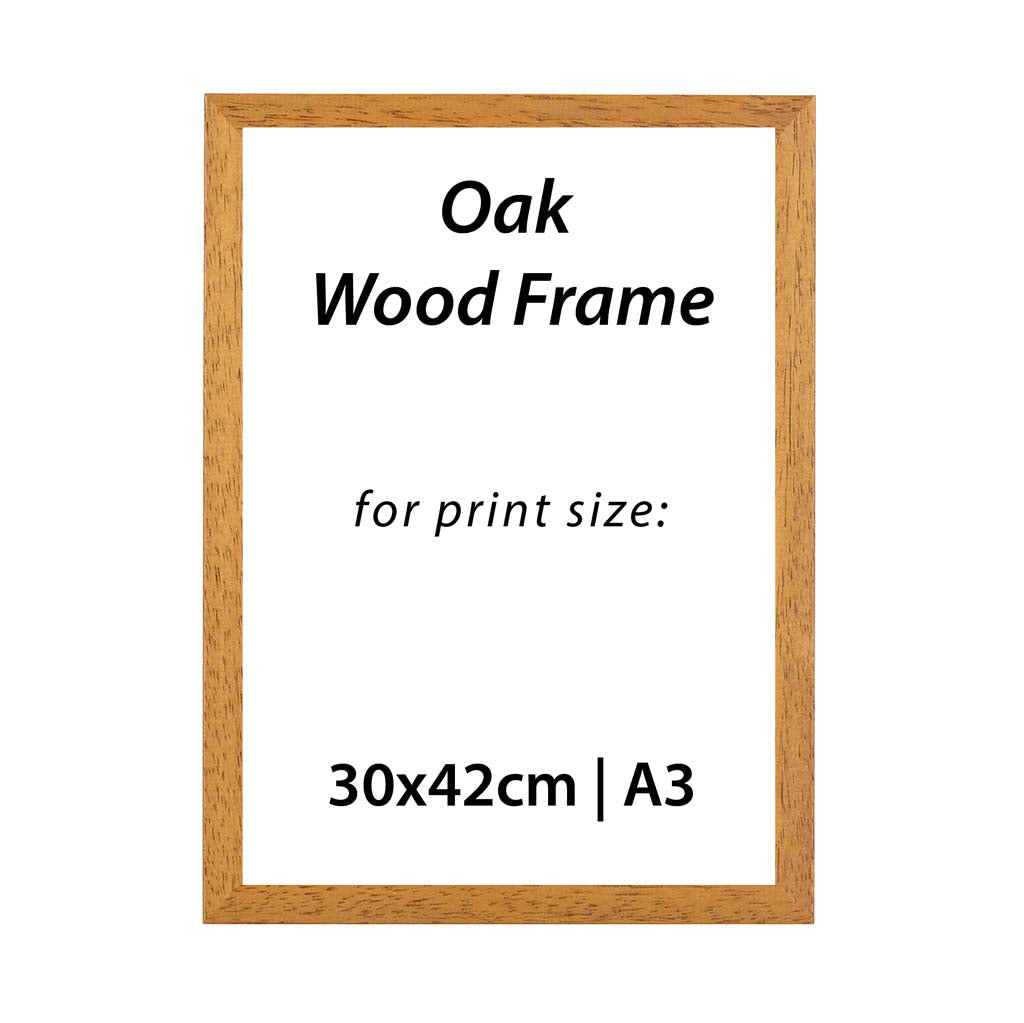 3 x A3 Oak Frame