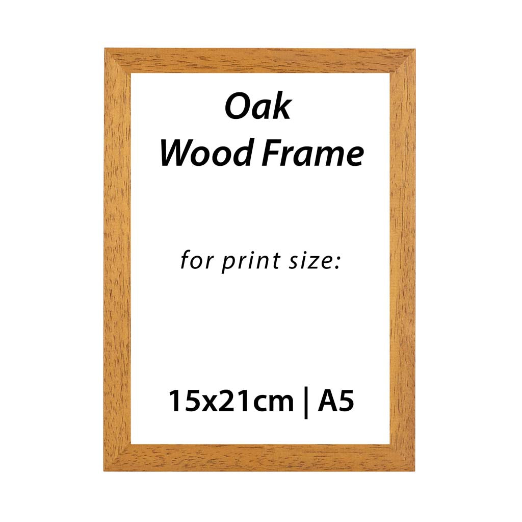 3 x A5 Oak Frame