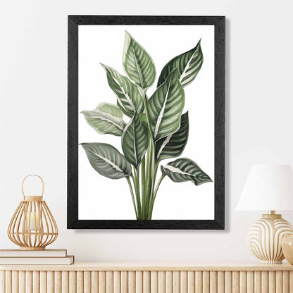 Modern Illustration Green,  Botanical Leaves  Art Poster | Wall Art Plaza UK