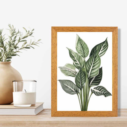 Modern Illustration Green,  Botanical Leaves  Art Poster | Wall Art Plaza UK