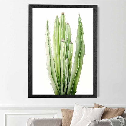 Modern Illustration Green,  Cactus No 2  Art Poster | Wall Art Plaza UK