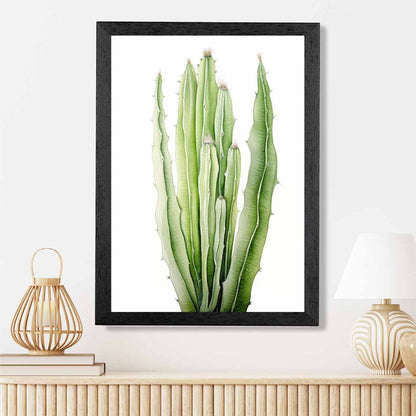 Modern Illustration Green,  Cactus No 2  Art Poster | Wall Art Plaza UK