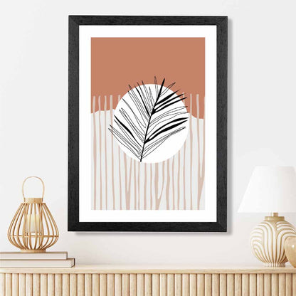 Modern Abstract Pink Sketch Botanical No 2 Art Print | Wall Art Plaza