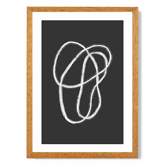 Abstract Black, White Doodle No 3 Art Print | Wall Art Plaza