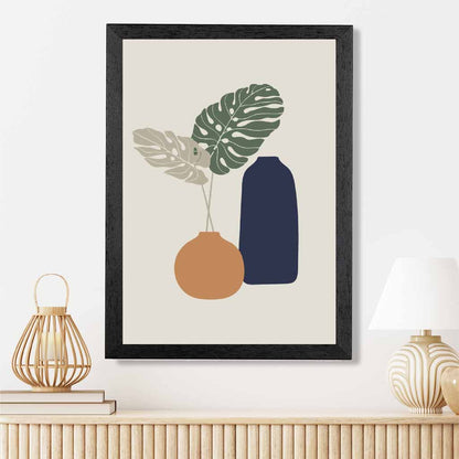 Boho Beige, Green Botanical No 1 Art Print | Wall Art Plaza