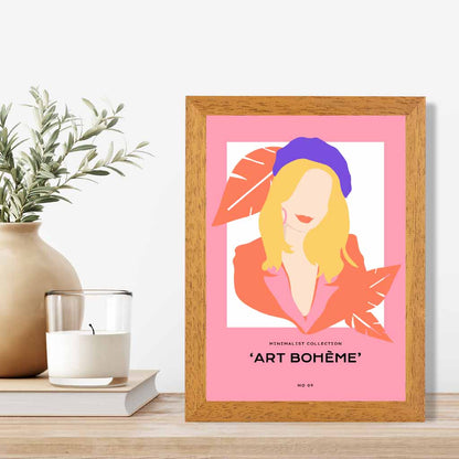 Boho Pink, Purple Fashion Art Art Print | Wall Art Plaza