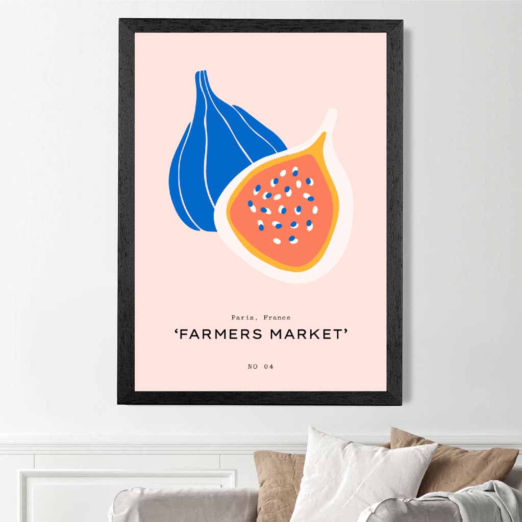 Boho Market Pink, Blue Fig Art Print | Wall Art Plaza