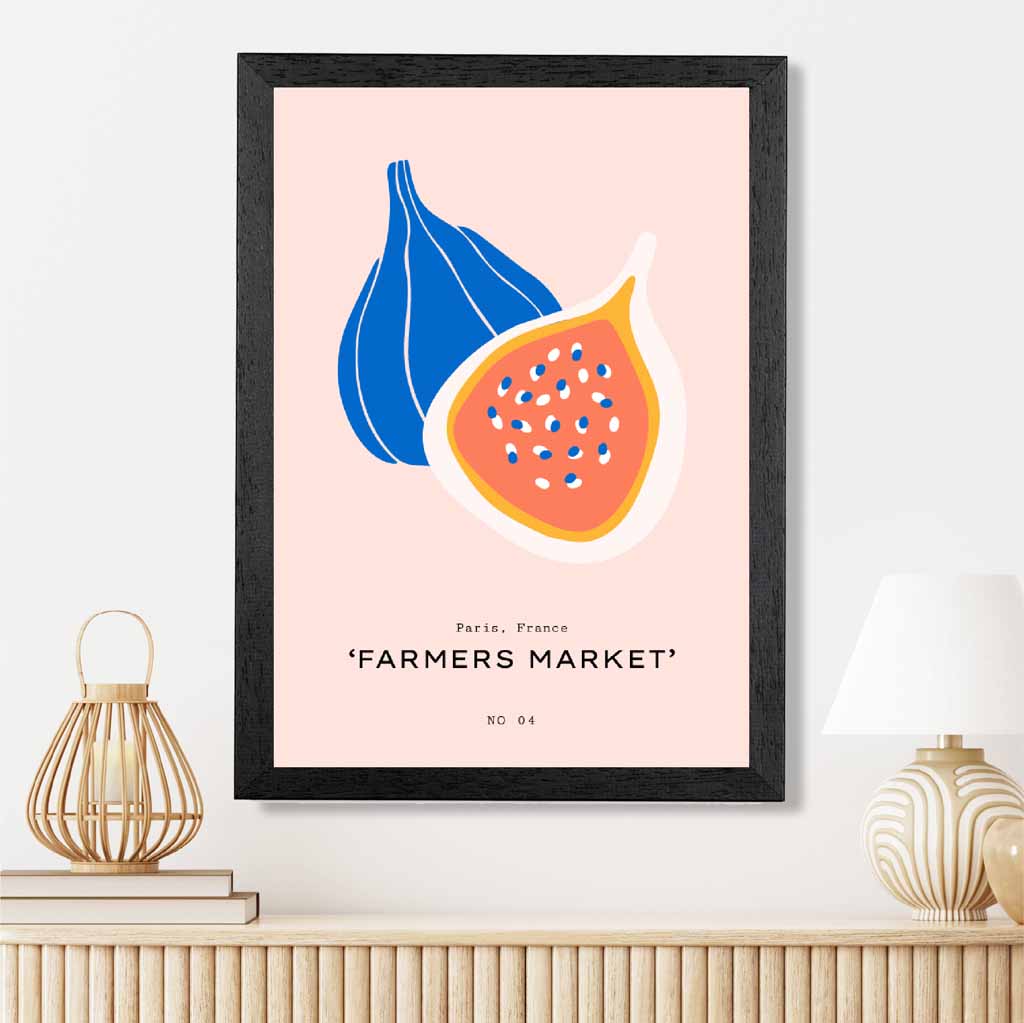 Boho Market Pink, Blue Fig Art Print | Wall Art Plaza