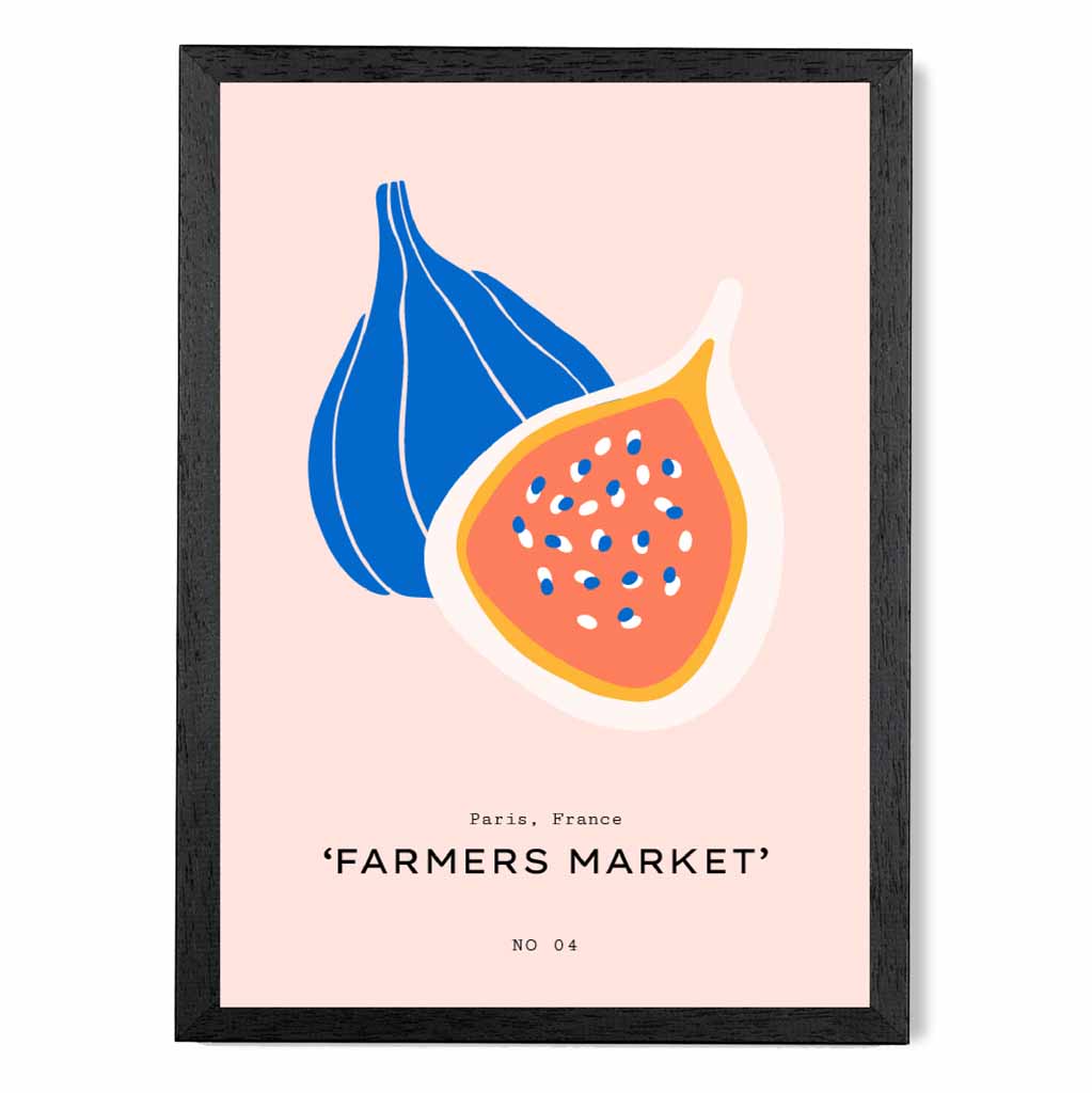 Boho Market Pink, Blue Fig Art Print | Wall Art Plaza