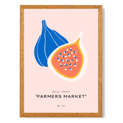 Boho Market Pink, Blue Fig Art Print | Wall Art Plaza