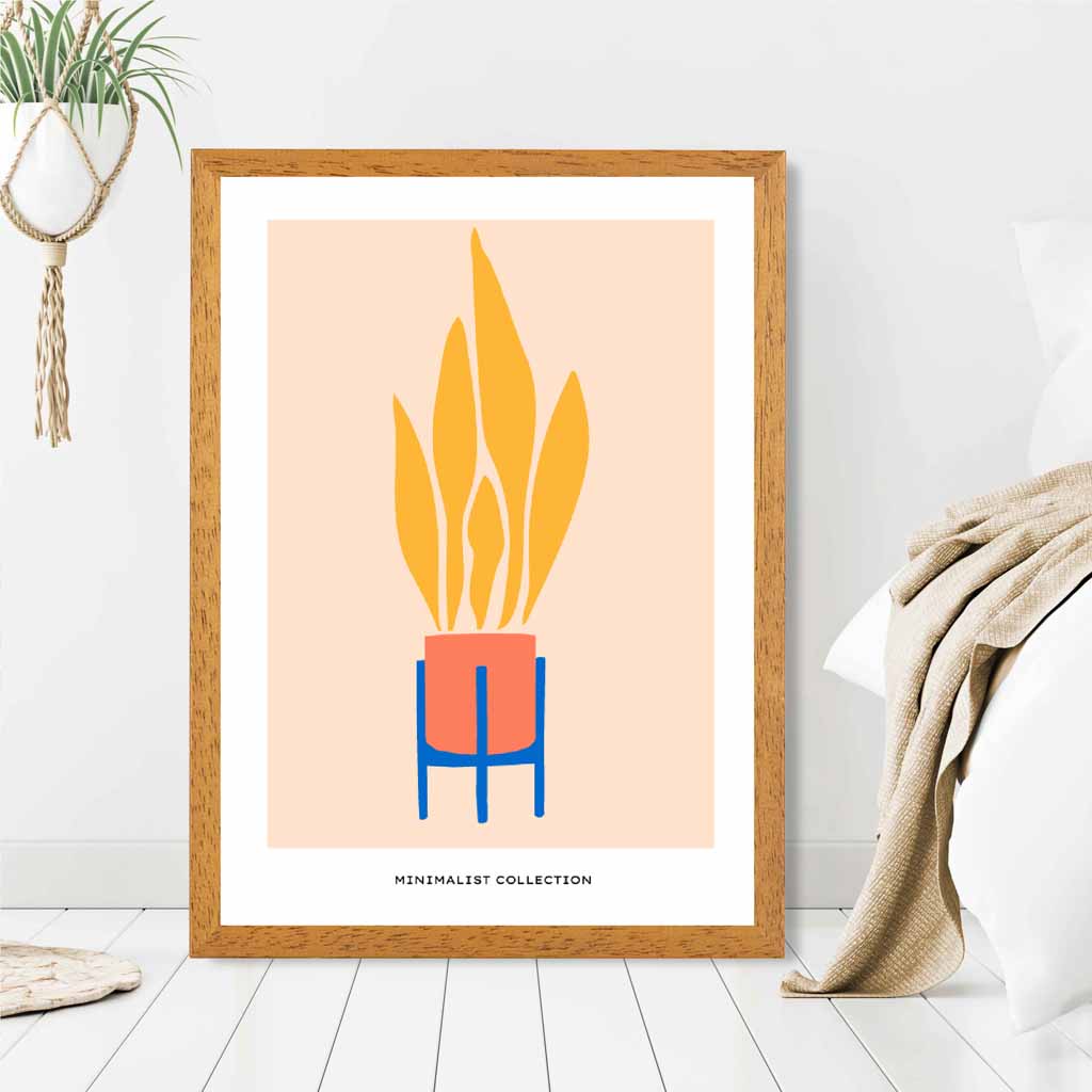 Boho Home Orange, Yellow Fire Art Print | Wall Art Plaza