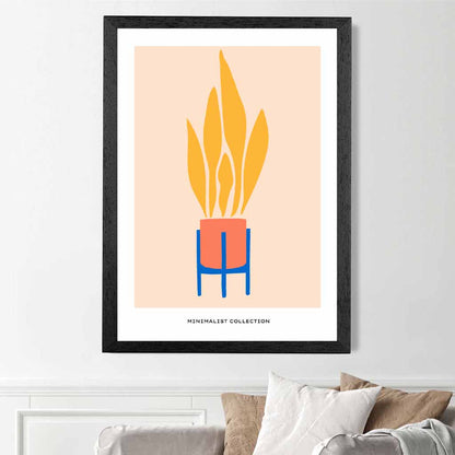 Boho Home Orange, Yellow Fire Art Print | Wall Art Plaza