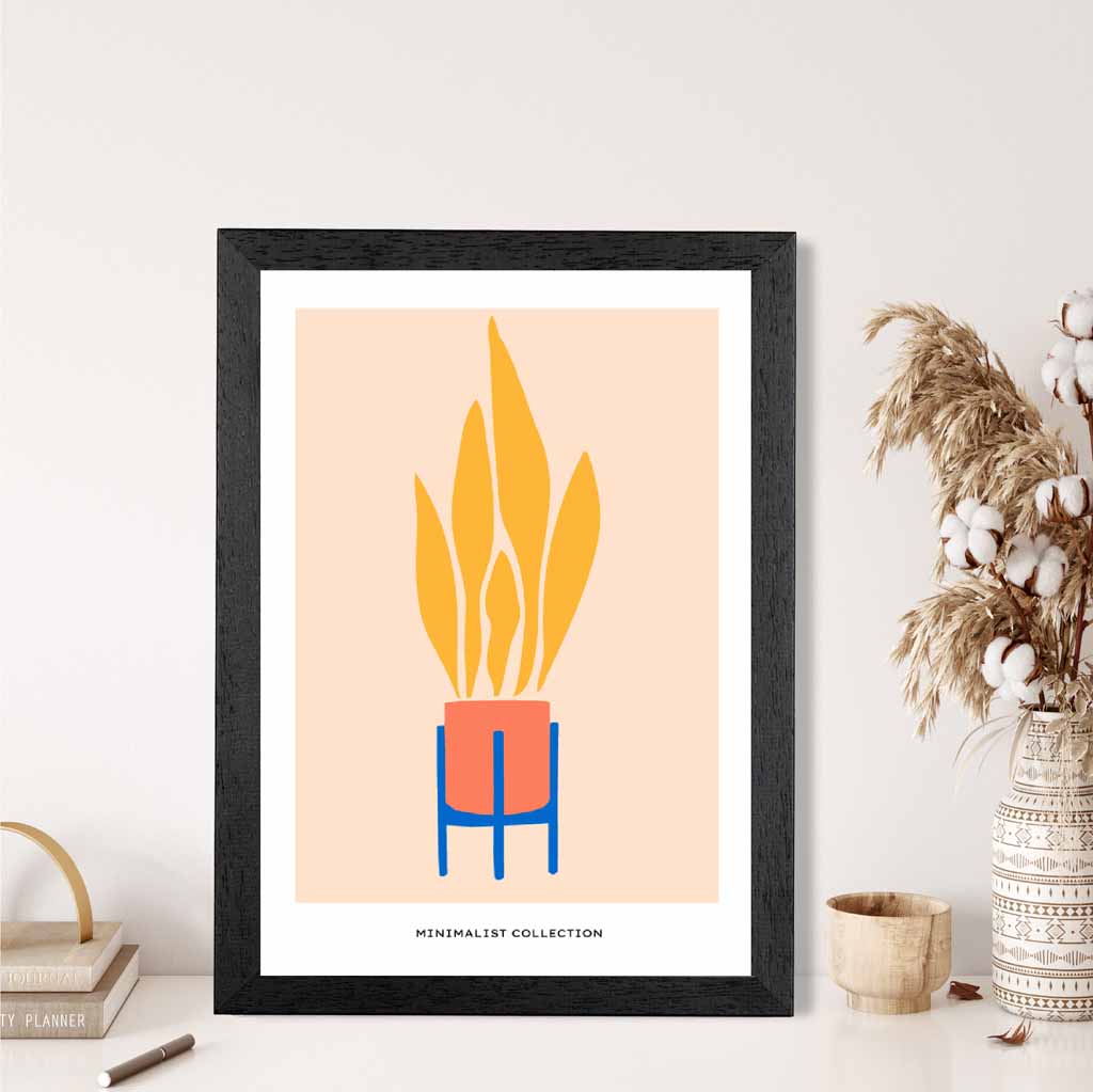 Boho Home Orange, Yellow Fire Art Print | Wall Art Plaza