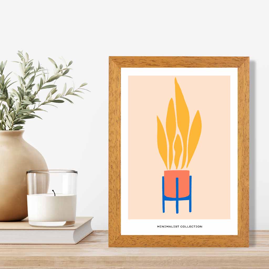 Boho Home Orange, Yellow Fire Art Print | Wall Art Plaza