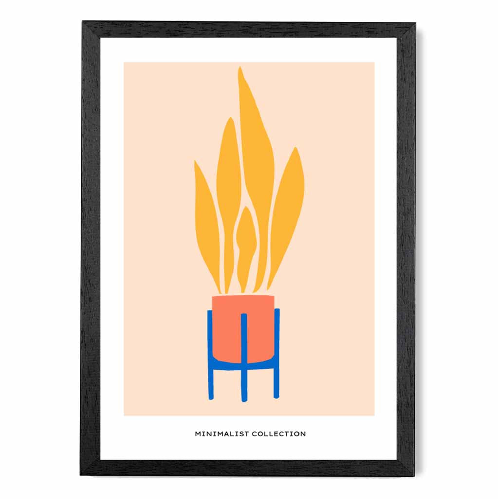 Boho Home Orange, Yellow Fire Art Print | Wall Art Plaza