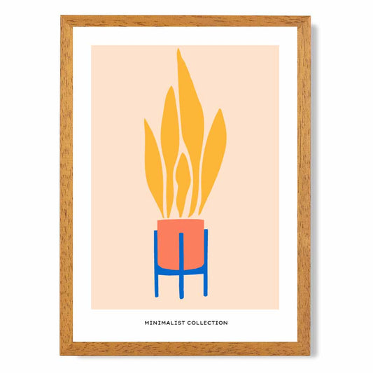 Boho Home Orange, Yellow Fire Art Print | Wall Art Plaza