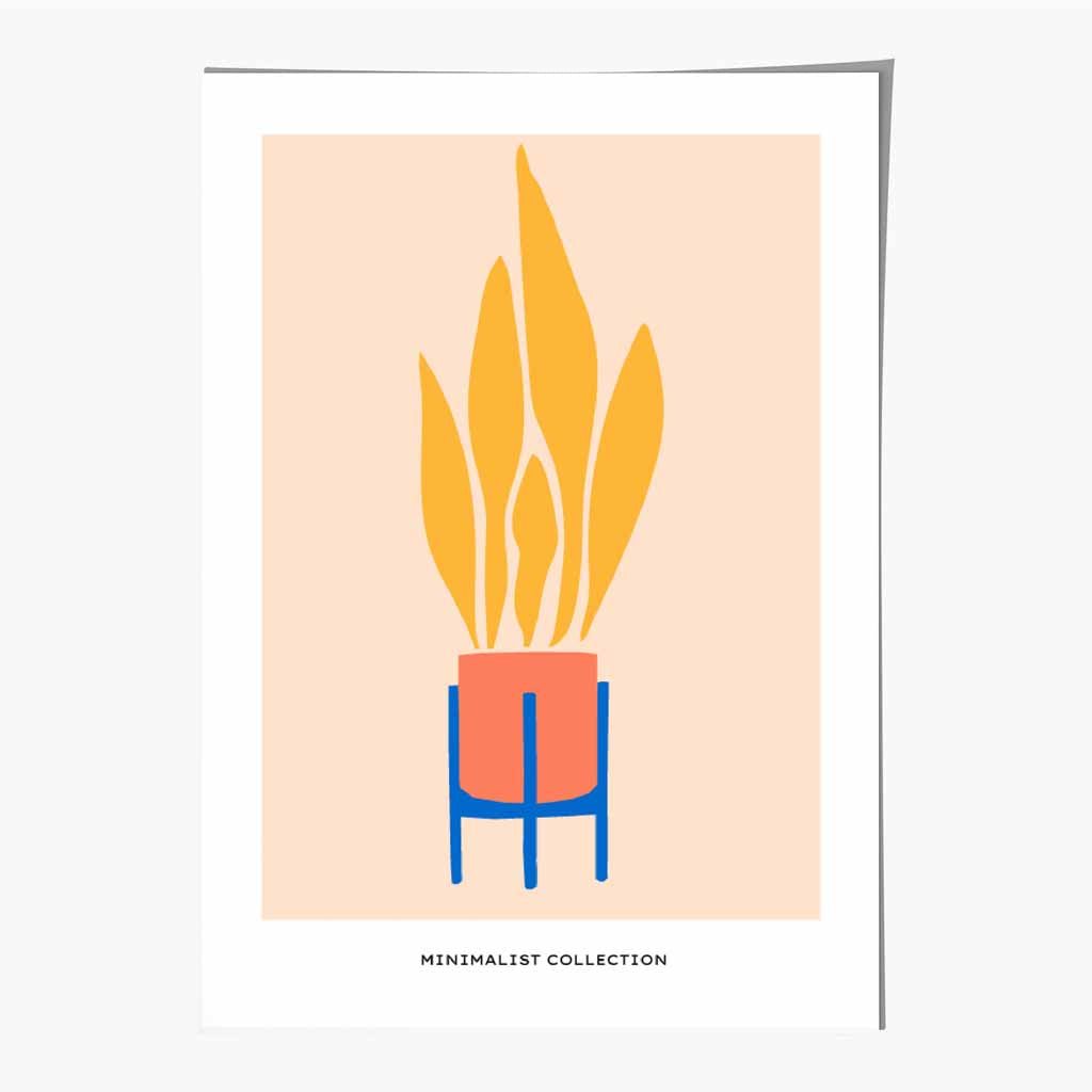 Boho Home Orange, Yellow Fire Art Print | Wall Art Plaza