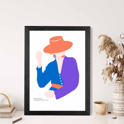 Quirky Fashion Purple Woman Art Print | Wall Art Plaza