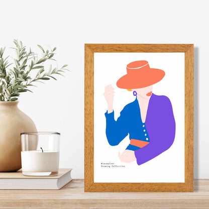 Quirky Fashion Purple Woman Art Print | Wall Art Plaza