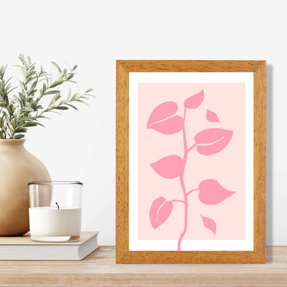 Simple Modern Pink Floral Art Print | Wall Art Plaza