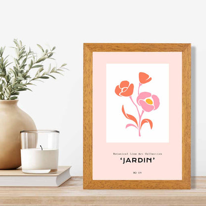 Boho Garden Pink Jardin Art Print | Wall Art Plaza