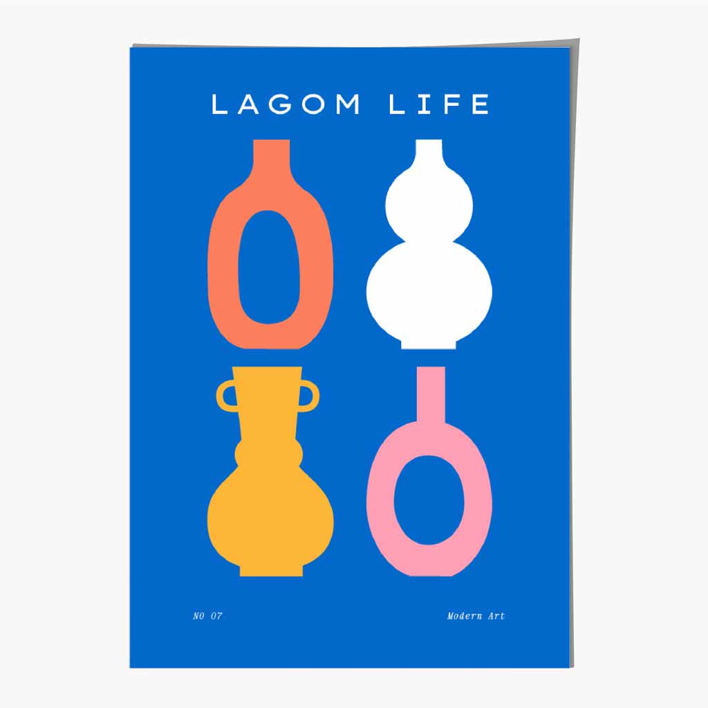 Boho Home Colourful Lagom Art Print | Wall Art Plaza