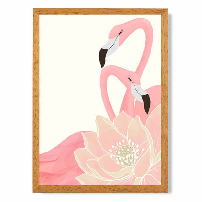 Abstract Painted Pink Flamingo No 3 Art Print | Wall Art Plaza