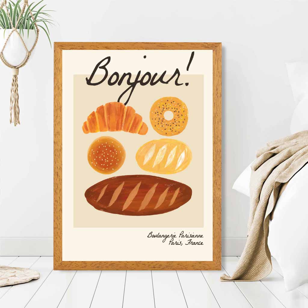 Modern Neutral Breakfast Kitchen Art Print | Wall Art Plaza