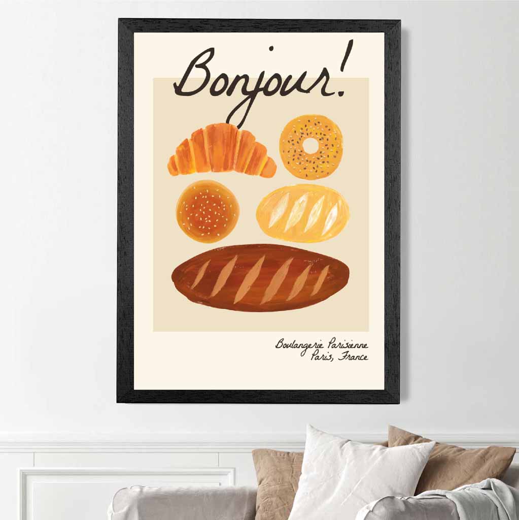 Modern Neutral Breakfast Kitchen Art Print | Wall Art Plaza