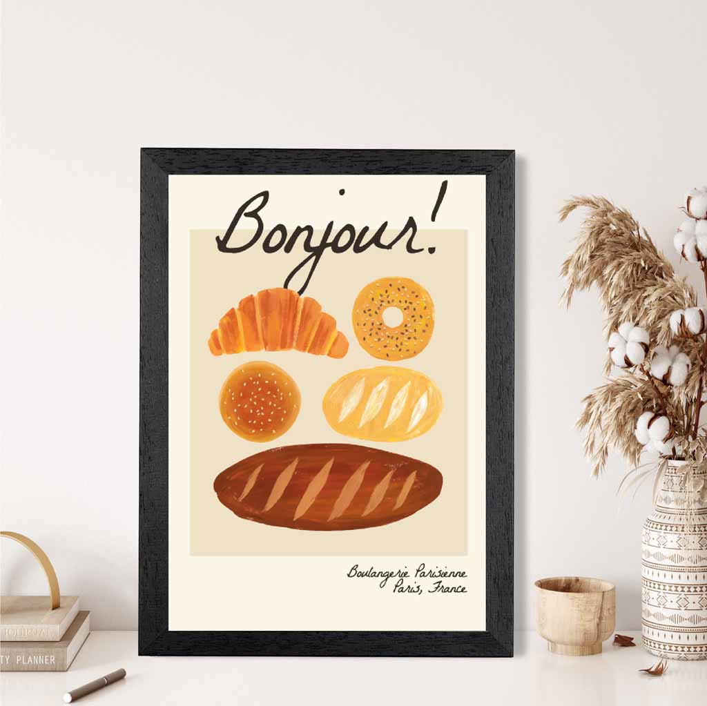 Modern Neutral Breakfast Kitchen Art Print | Wall Art Plaza