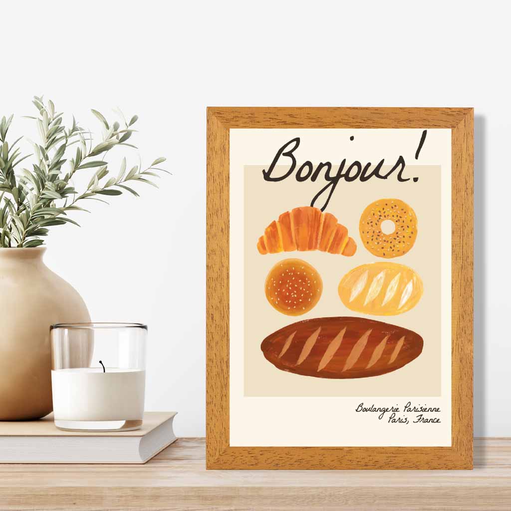 Modern Neutral Breakfast Kitchen Art Print | Wall Art Plaza