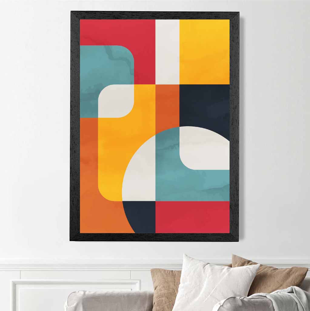 Abstract Painted Colourful Illustration No 1  Art Print | Wall Art Plaza