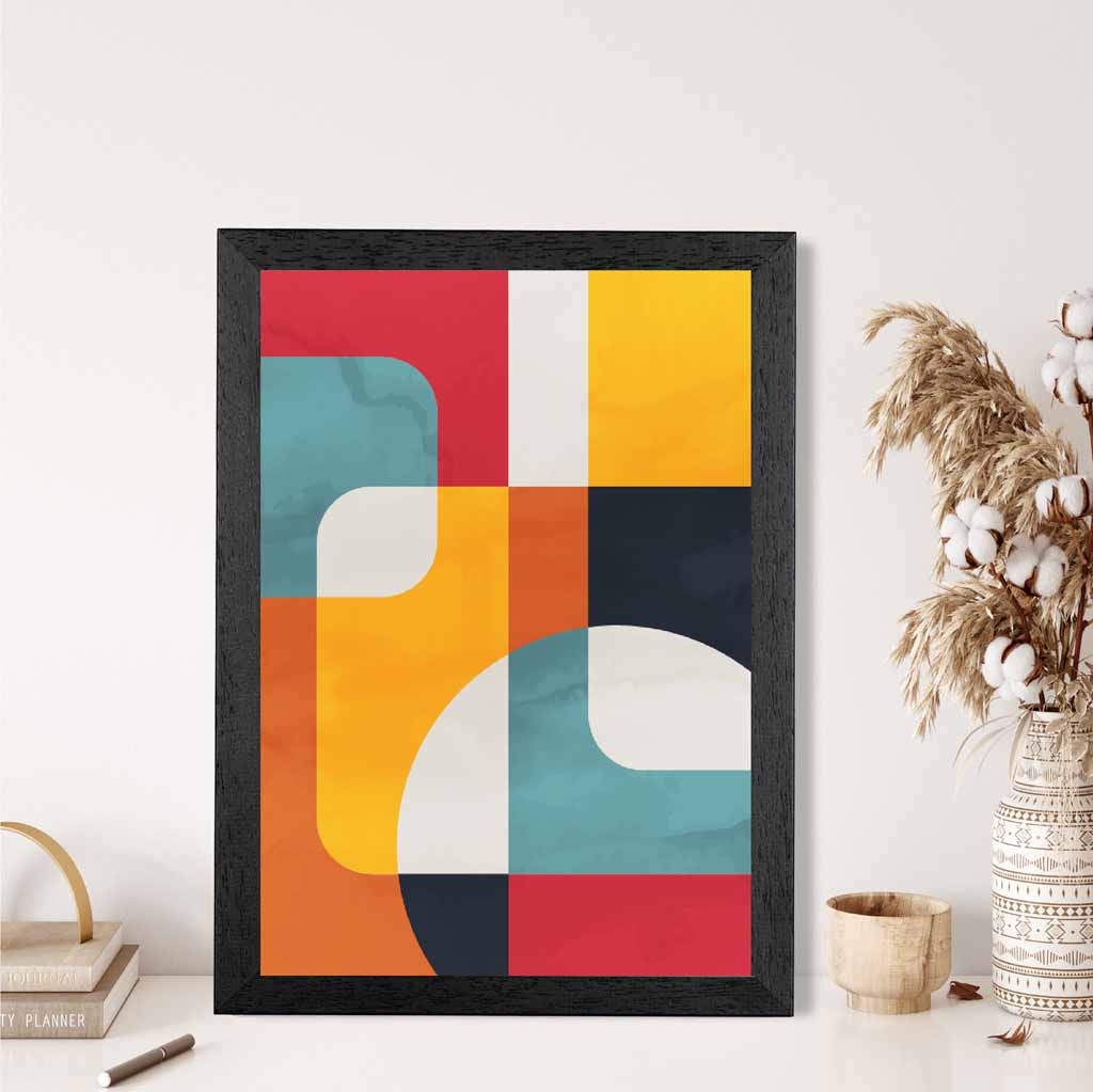 Abstract Painted Colourful Illustration No 1  Art Print | Wall Art Plaza