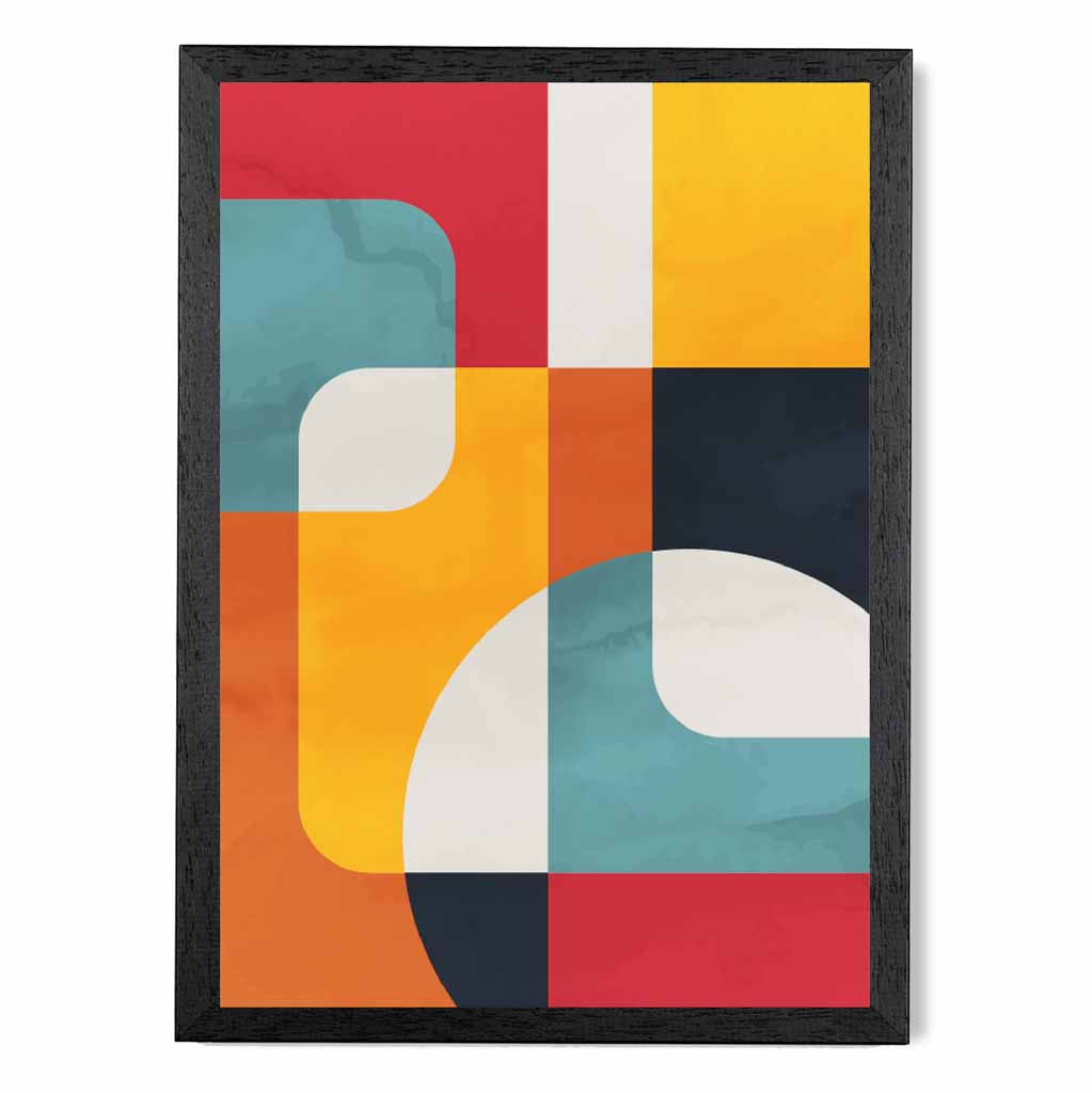 Abstract Painted Colourful Illustration No 1  Art Print | Wall Art Plaza