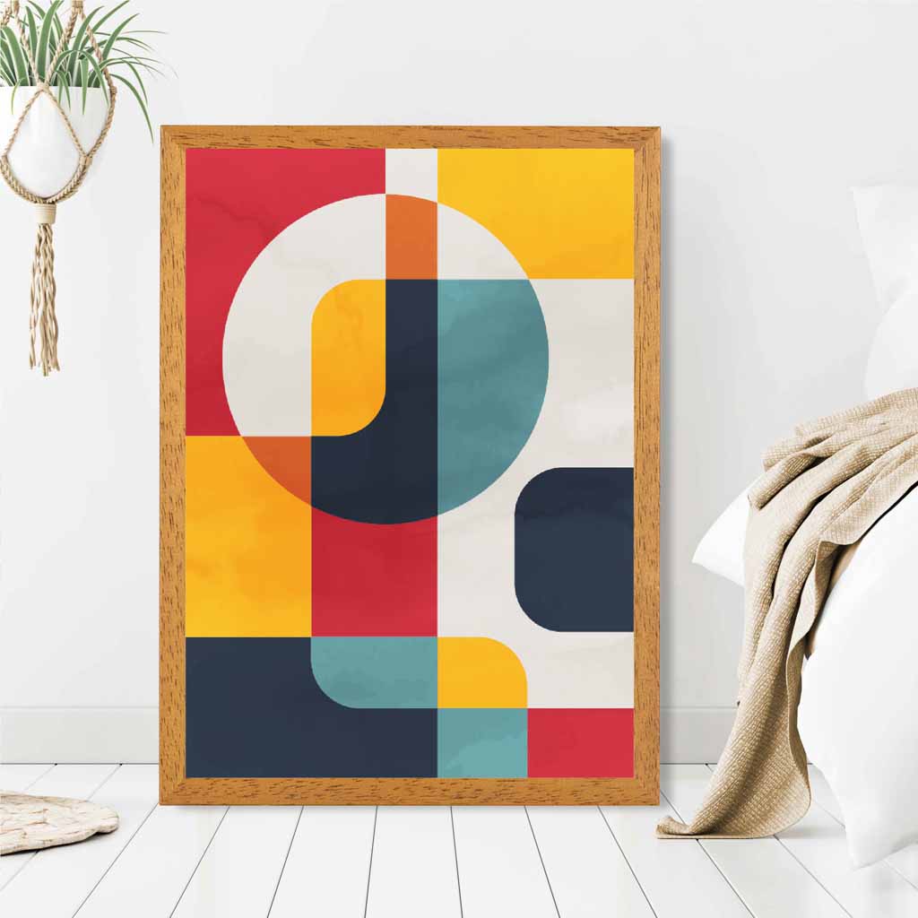 Abstract Painted Colourful Illustration No 2 Art Print | Wall Art Plaza