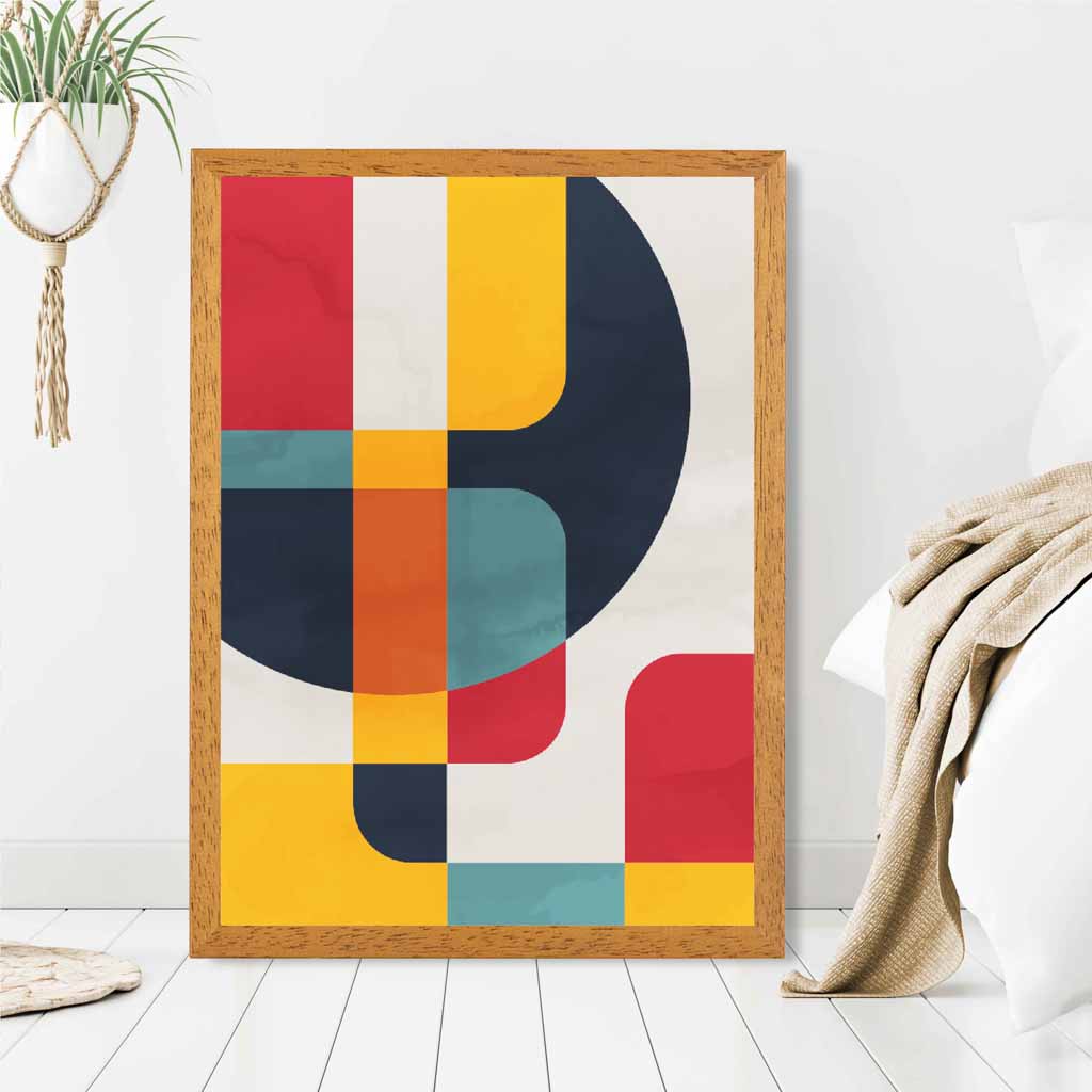 Abstract Painted Colourful Illustration No 3 Art Print | Wall Art Plaza