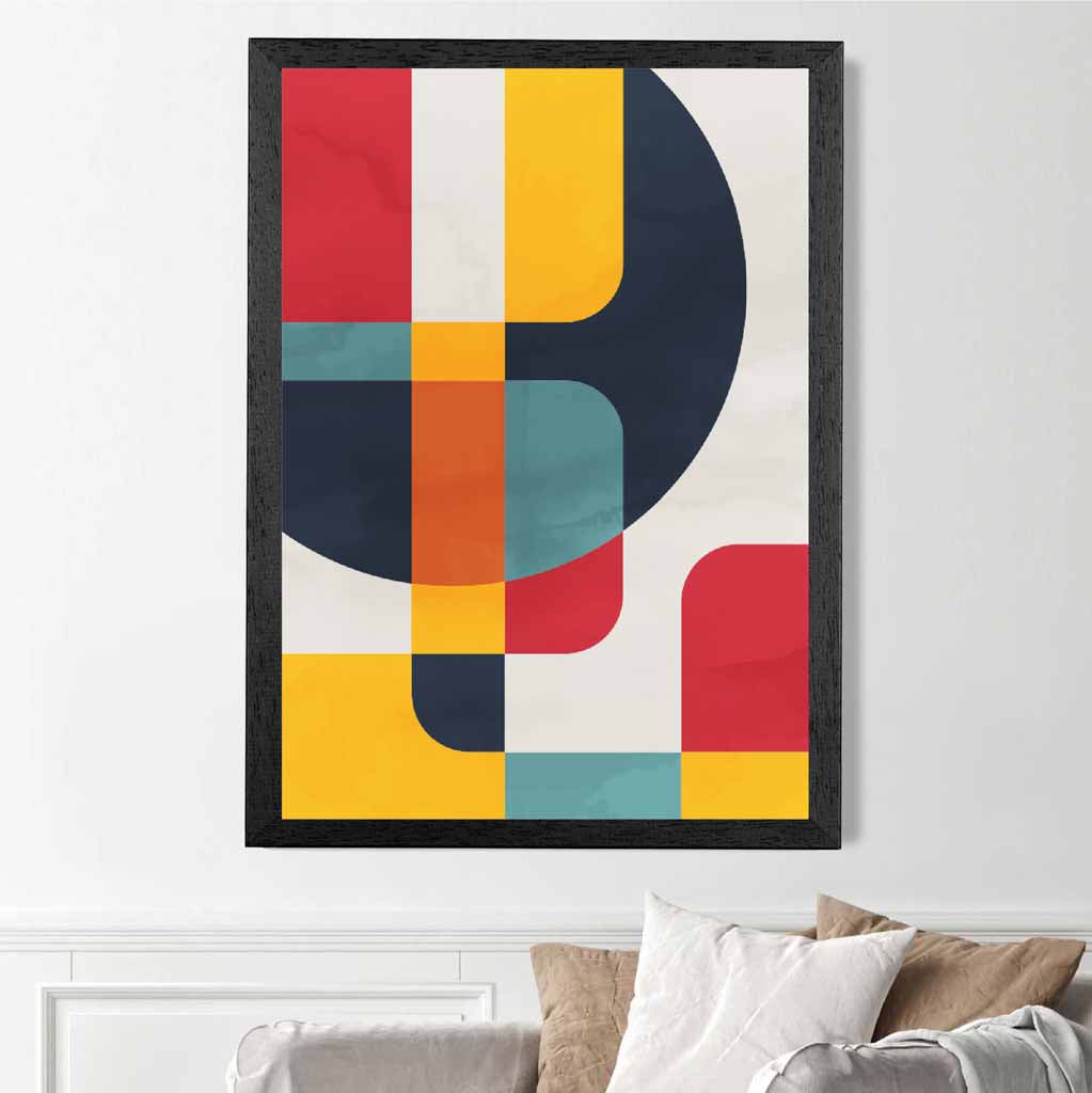 Abstract Painted Colourful Illustration No 3 Art Print | Wall Art Plaza