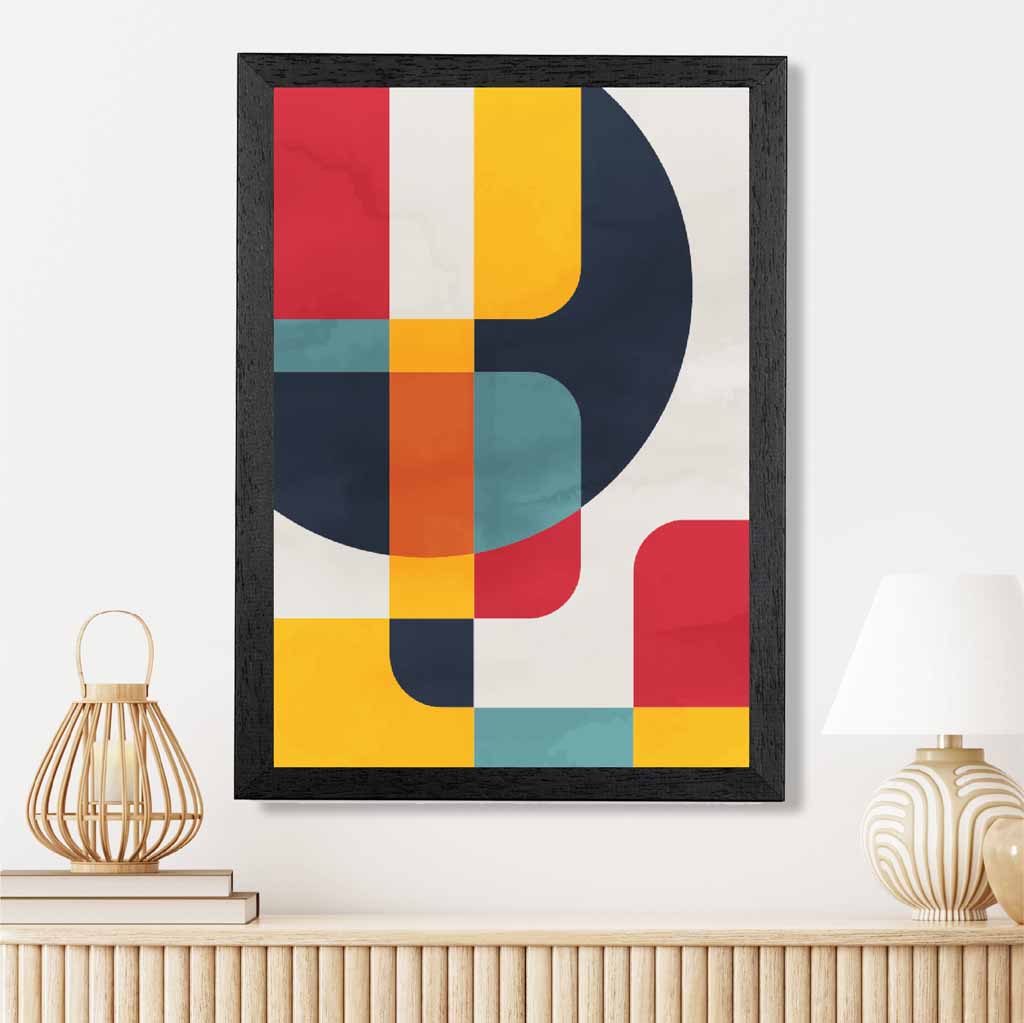 Abstract Painted Colourful Illustration No 3 Art Print | Wall Art Plaza