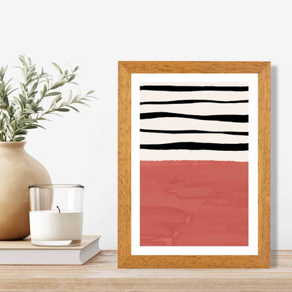 Abstract Pink Painted Lines No 3 Art Print | Wall Art Plaza