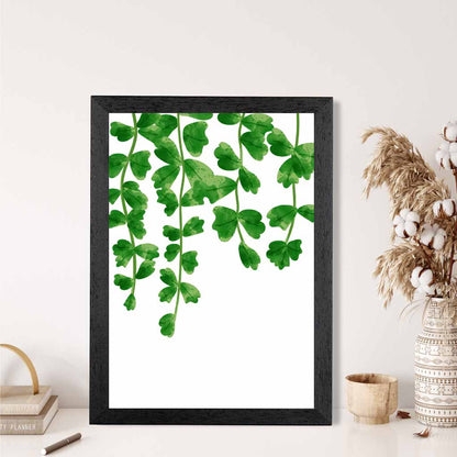 Simple Botanical Green Herbs Art Print | Wall Art Plaza