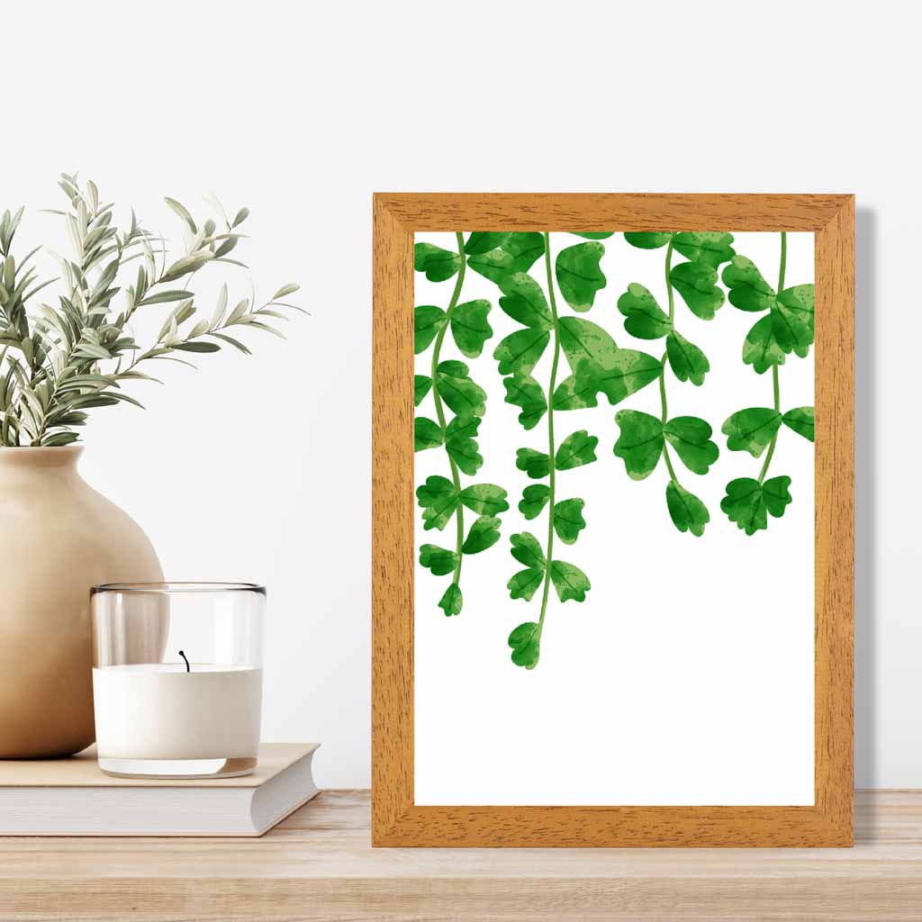 Simple Botanical Green Herbs Art Print | Wall Art Plaza