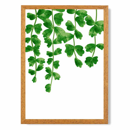 Simple Botanical Green Herbs Art Print | Wall Art Plaza