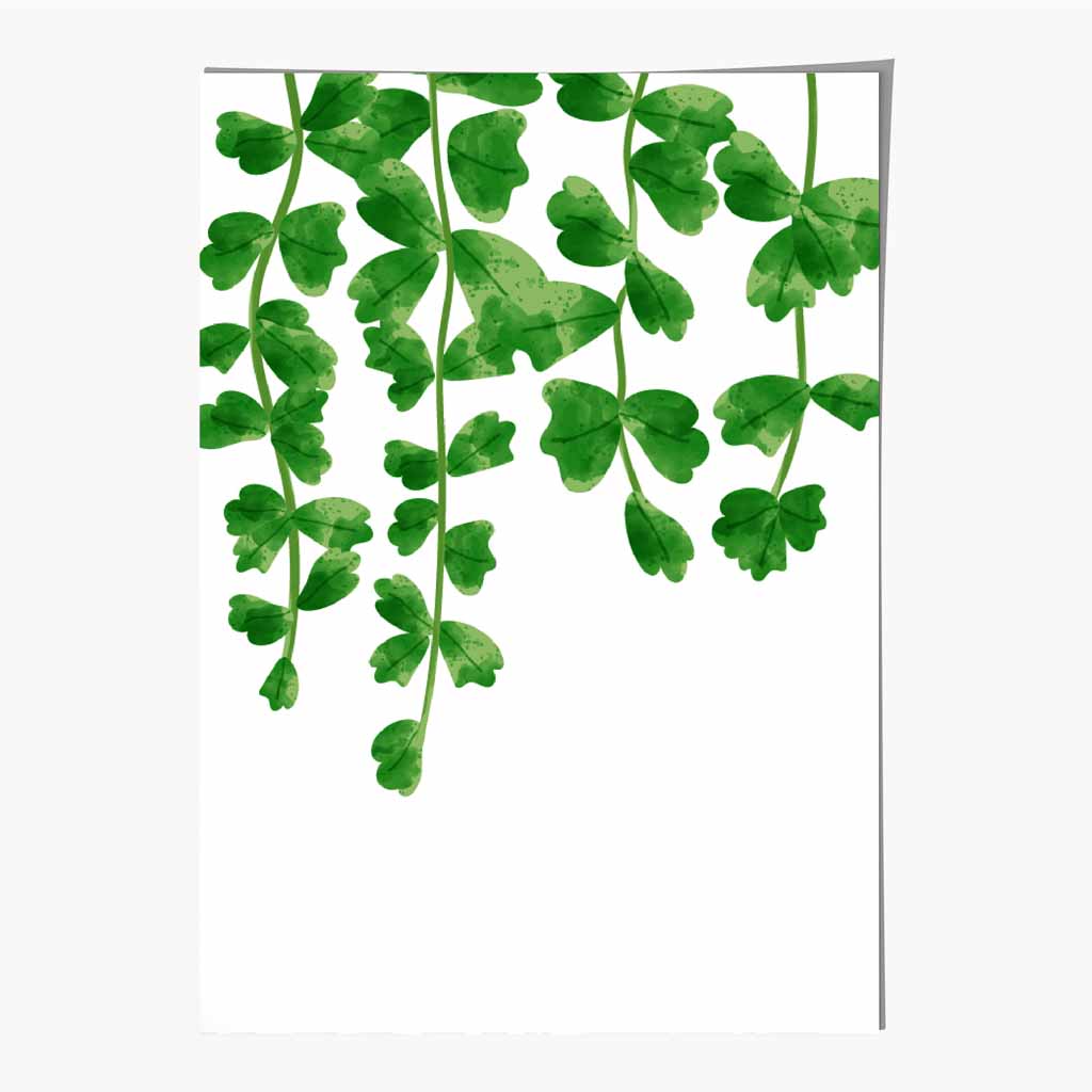 Simple Botanical Green Herbs Art Print | Wall Art Plaza