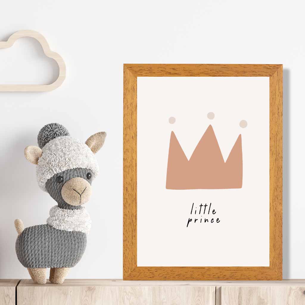 Boho Neutral Beige Little Prince Nursery Print