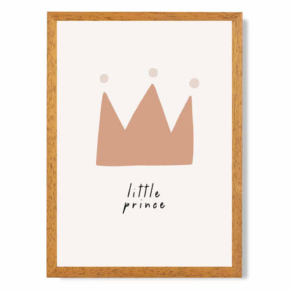 Boho Neutral Beige Little Prince Nursery Print | Wall Art Plaza