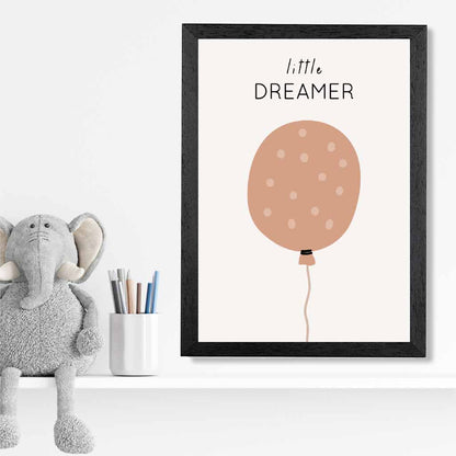 Boho Neutral Beige Little Dreamer Nursery Print | Wall Art Plaza