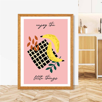 Modern Abstract Pink, Colourful Kitcehn Quote  Art Print | Wall Art Plaza